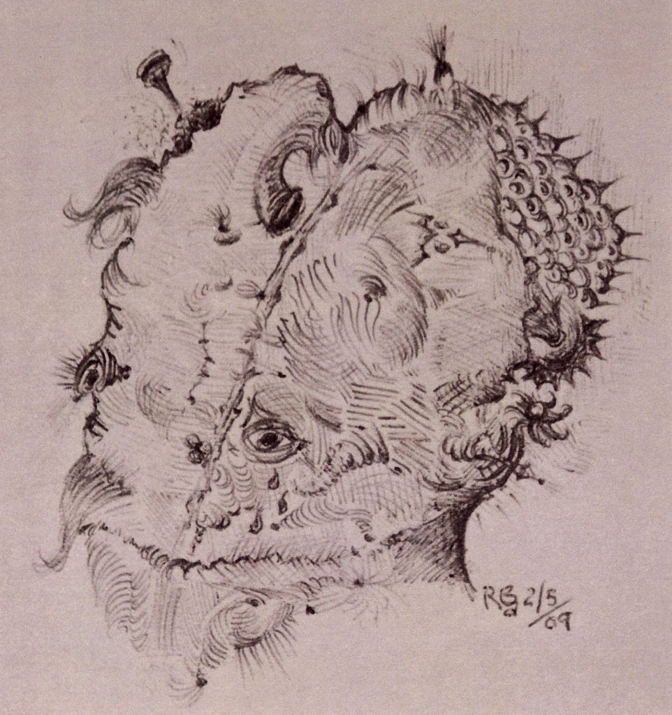 The Headache, drawing by Ross Bachelder