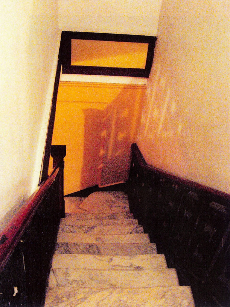 Staircase, Gershwin Hotel, NYC, photograph by Ross Bachelder