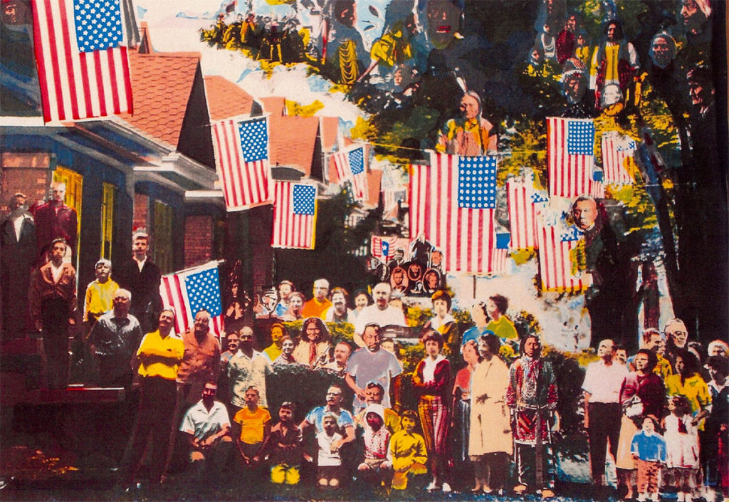 4th of July, silkscreen by Robert Ronnie Branaman