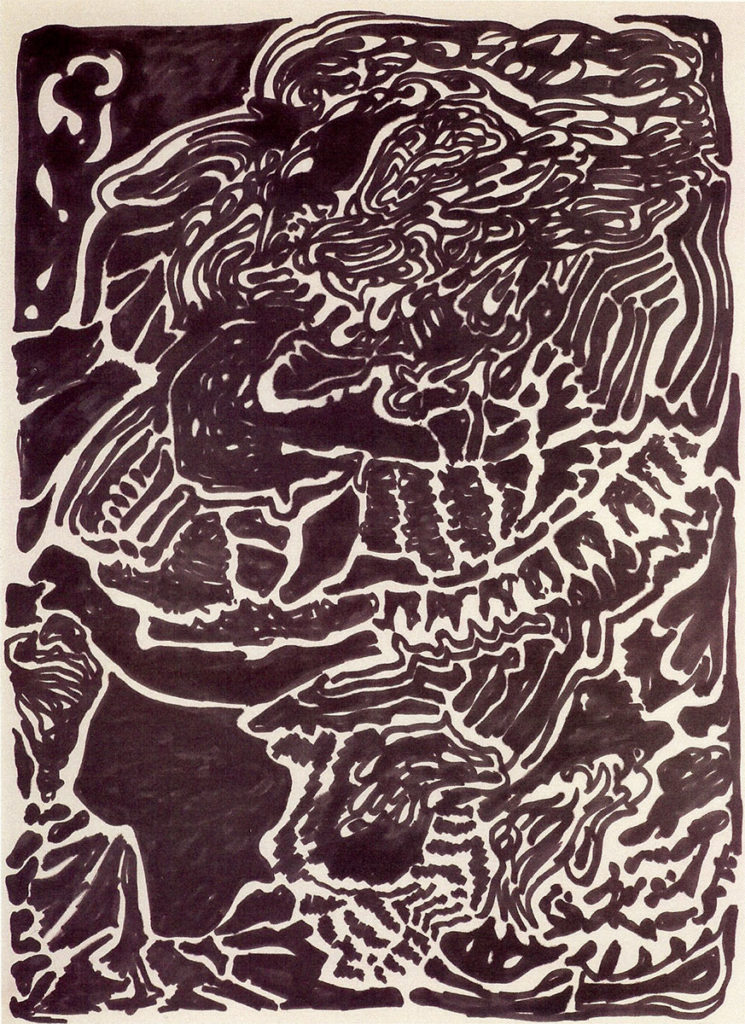 Wichita, 1963, ink on papaer, 23-3/4"x17-3/4" by Bruce Conner © 2012 Conner Family Trust, San Francisco /Artists Rights Society (ARS) New York