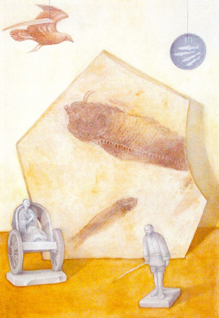 Fish Story, watercolor by Susan Drucker