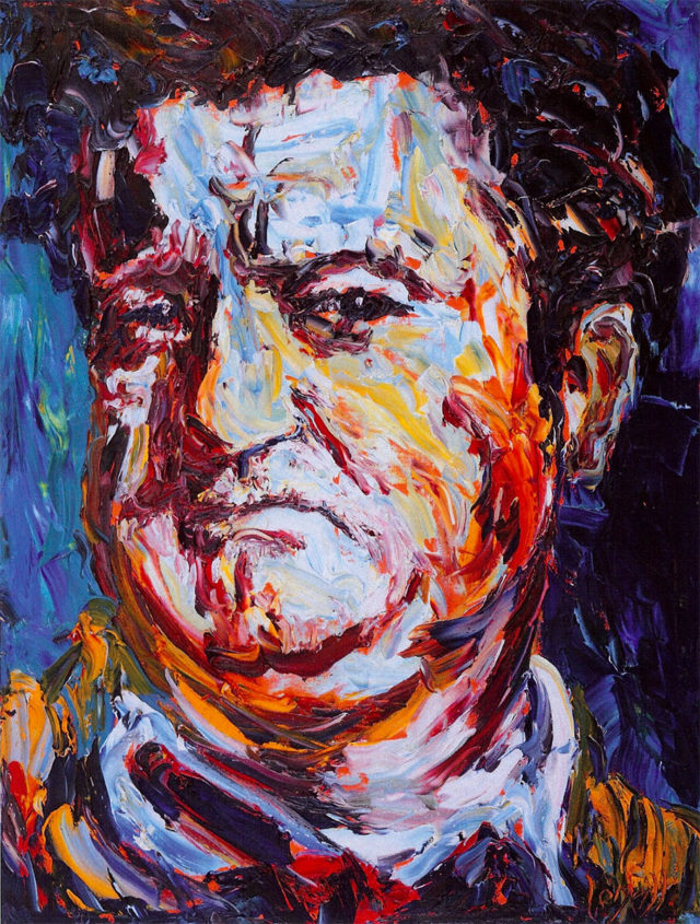 Brendan Behan, oil on canvas by Liam O'Neill