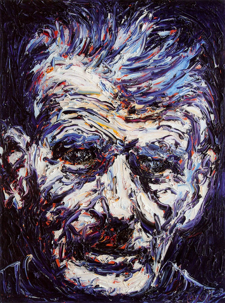 Samuel Beckett, oil on canvas by Liam O'Neill