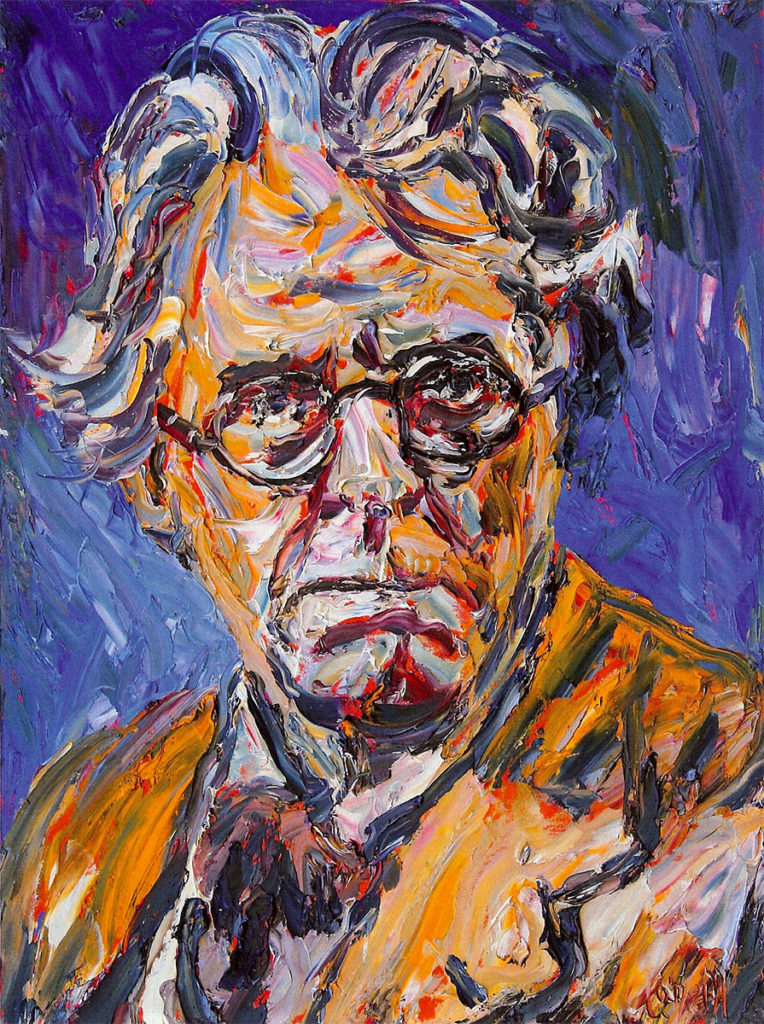 William Butler Yeats, oil on canvas by Liam O'Neill