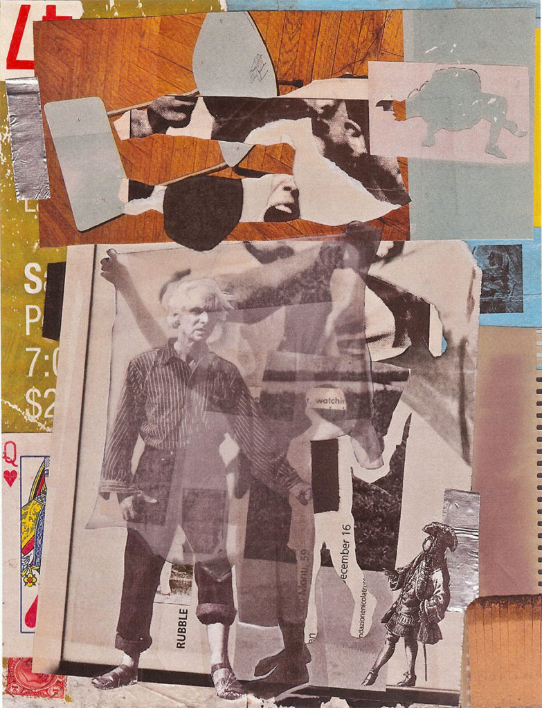 RUBBLE, mixed media collage by Wayne Atherton