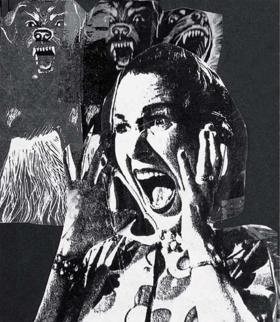 Screaming Lady 1 by Tom Stock; collage