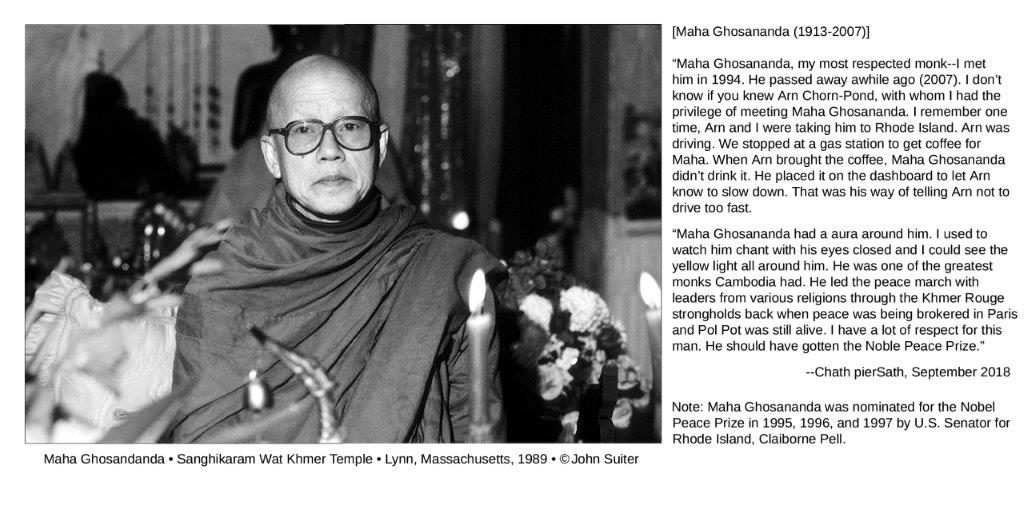 Maha Ghousandanda • Sanghikaram Wat Khmer Temple • Lynn, Massachusetts, 1989 • ©John Suiter, poem by Chath pierSath, September 2018