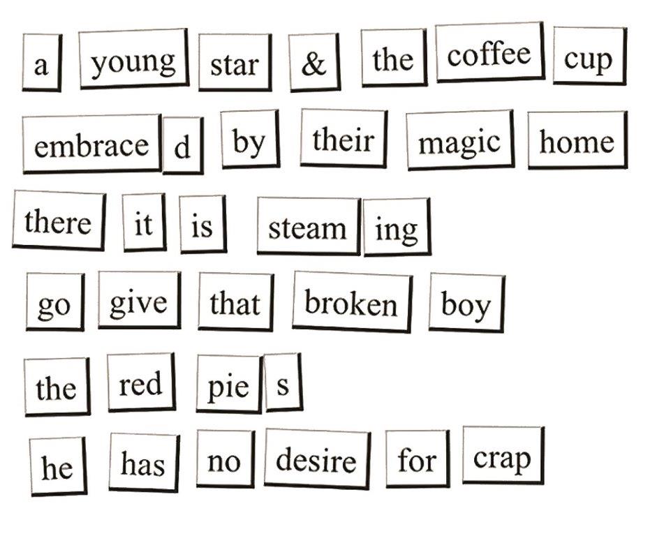 Dave Enblom Magnet Poem