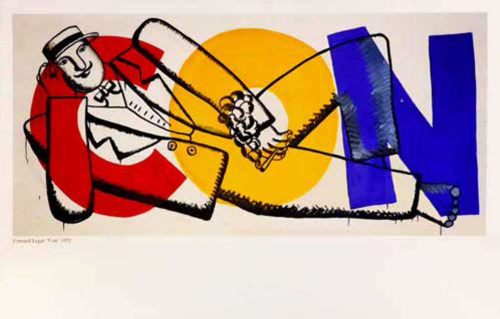 Fernand Leger Is Con by Avdey Ter-Oganyan, 1997, Oil on canvas, 52 х 78 inches