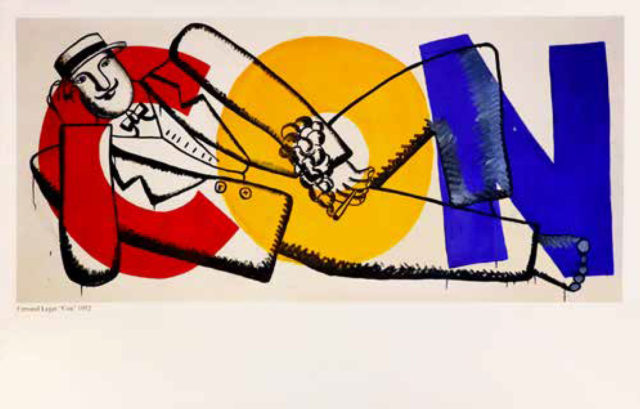 Fernand Leger Is Con by Avdey Ter-Oganyan, 1997, Oil on canvas, 52 х 78 inches