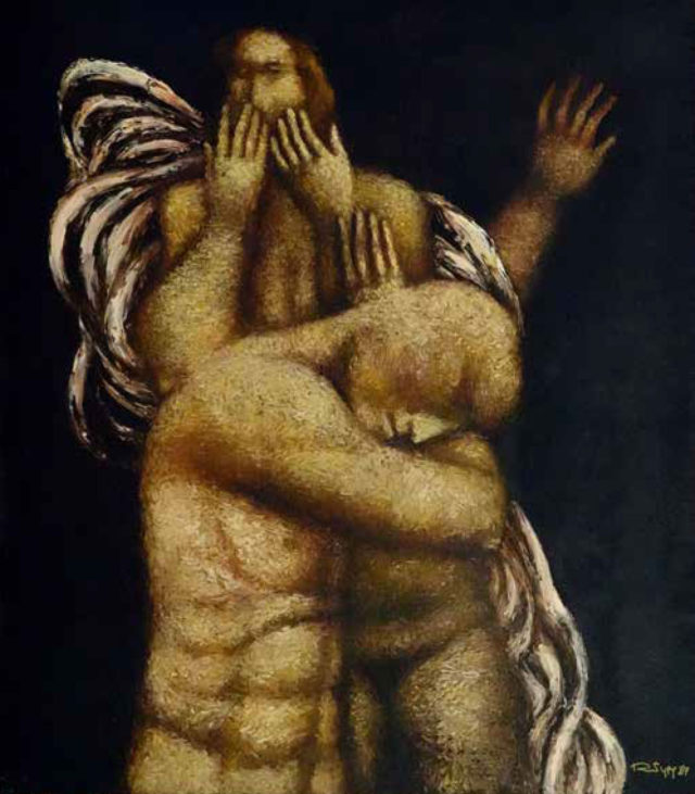 Untitled, Alexander Roytburd, 1989, Oil on canvas, 55 х 47 inches