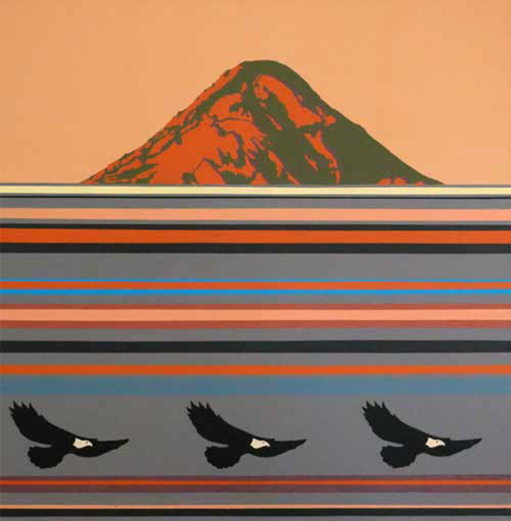 Caucasus by Oleg Tistol, 2001, Acrylic on canvas, 39.4 х 39.4 inches