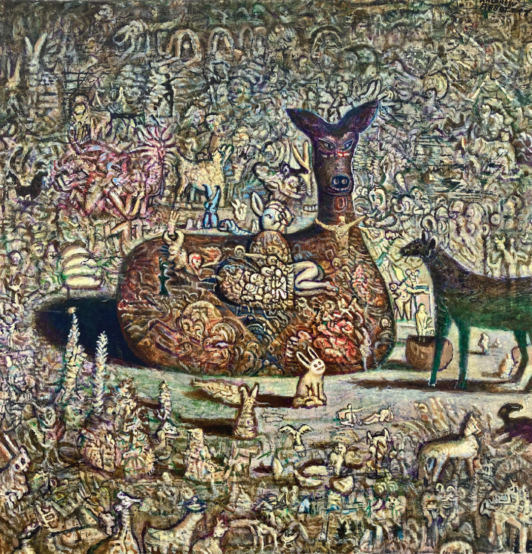 Psychedelic Nativity, 2022 by Andrew Abbott