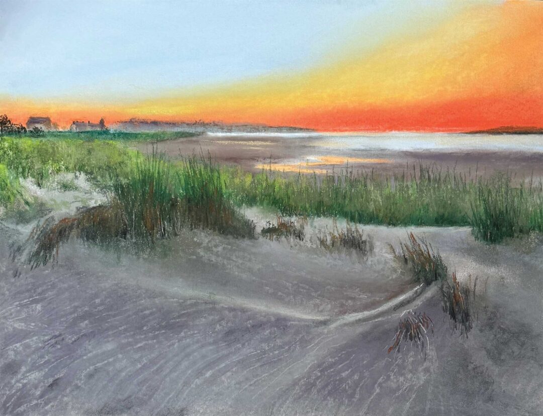 Low Tide Popham Beach by Claudette Gamache