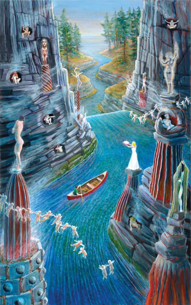 Leaving Home by Richard Wilson, 2025, Acrylic on canvas, 48 x 30 in